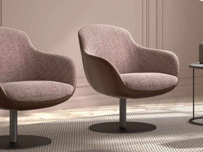 MILEY - Fabric easy chair with armrests _ Tremolada