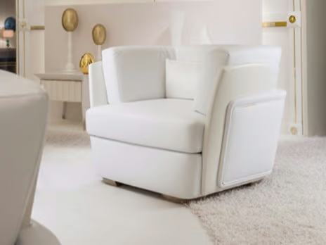 BLANCHE - Leather armchair _ Turri