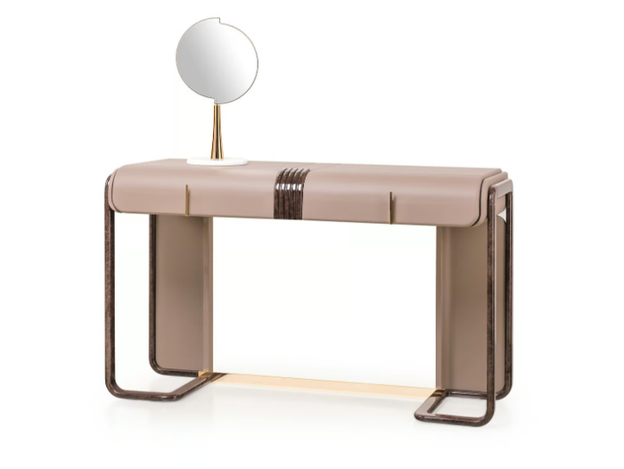 ECLIPSE - Leather dressing table _ Turri