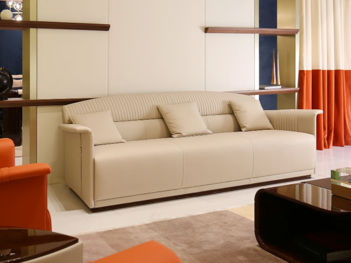 MADISON - 3 seater leather sofa _ Turri