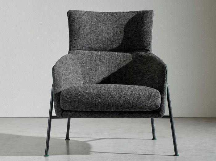 ADELE - Fabric armchair with armrests _ Twils