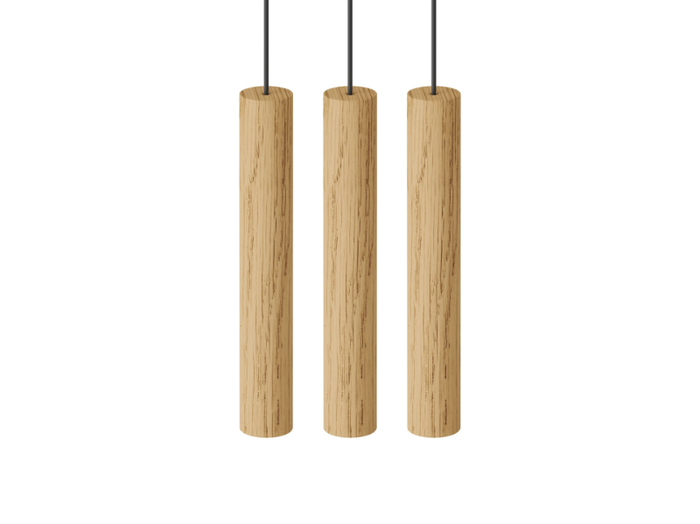 CHIMES CLUSTER 3 - LED oak pendant lamp _ Umage