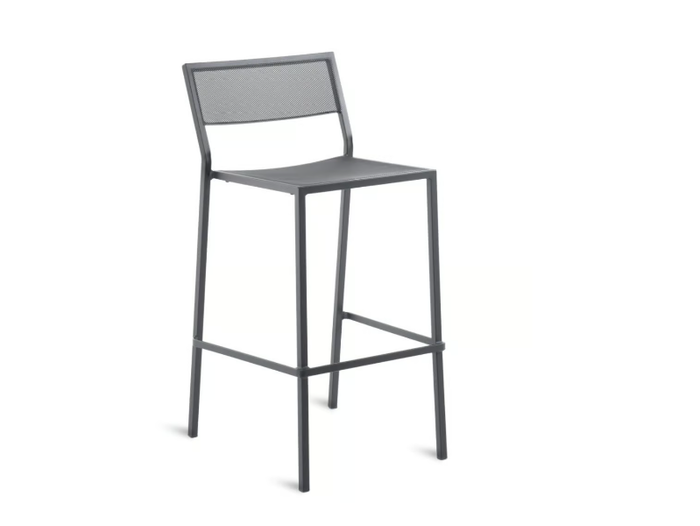 CONRAD - High iron stool with back _ Unopiù