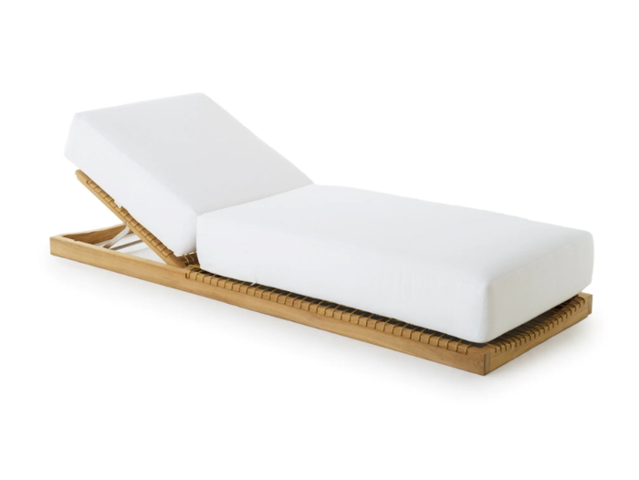 SYNTHESIS - Recliner teak sun lounger _ Unopiù