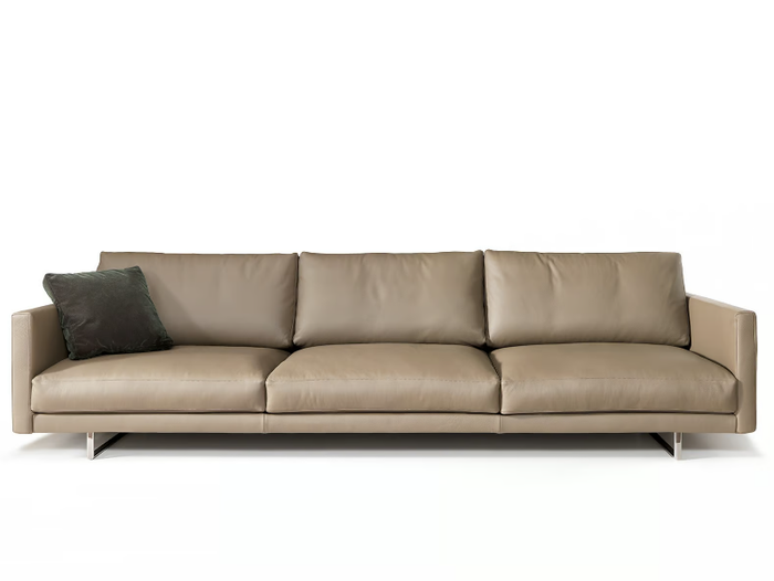 SLIM NEW - Leather sofa _ VALENTINI