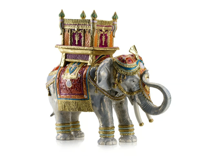 HAPPY JAIPUR ELEPHANT - Porcelain decorative object _ VILLARI