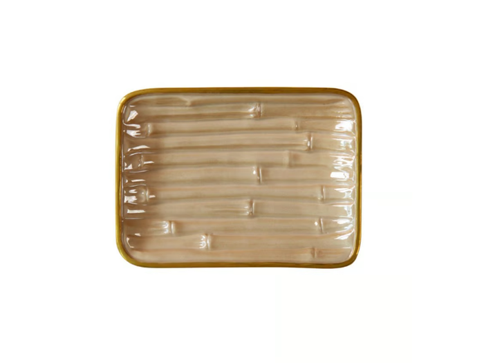 BAMBOO - Countertop porcelain soap dish _ VILLARI