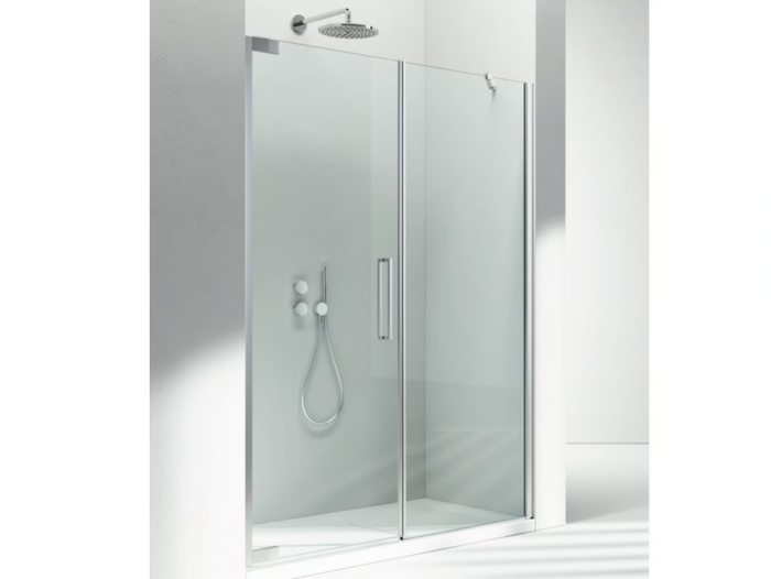 FLARE F2 - Niche glass shower cabin with hinged door _ VISMARAVETRO