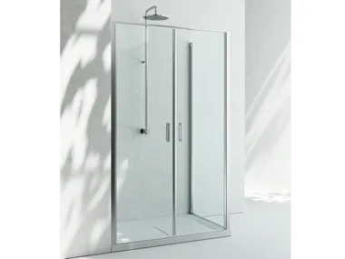 LINEA LB+LG - Corner custom tempered glass shower cabin _ VISMARAVETRO