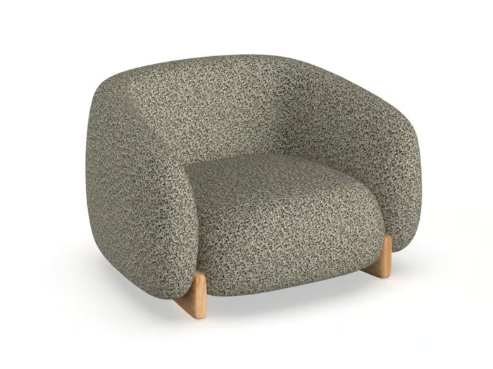 MILOS - Fabric garden armchair _ VONDOM