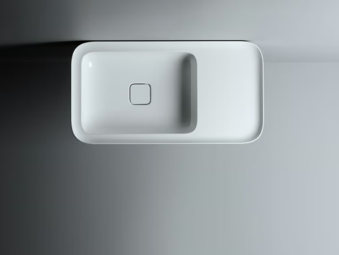 CAMEO - Countertop ceramic washbasin without overflow _ Valdama