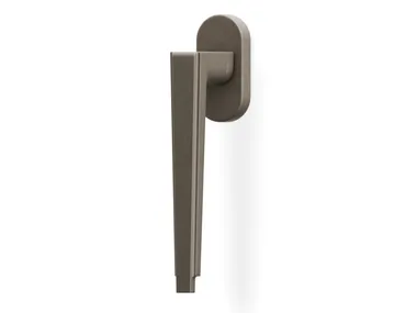 H1057 RETRÒ - Brass window handle on rose _ Valli