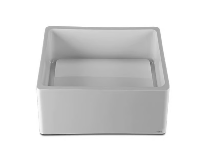 MINI-TRAY - Countertop square resin washbasin _ Vallvé