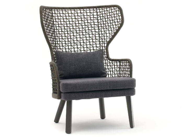 EMMA - Bergere rope garden armchair _ Varaschin