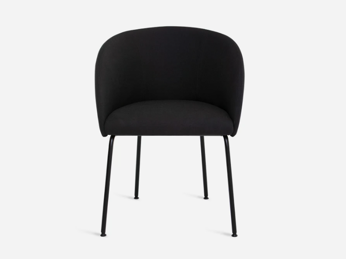 CISTELL ORIGINAL - Upholstered chair covered in fabric with metal legs _ Vergés