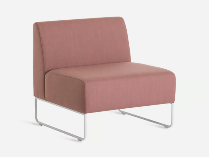 DULA - Sled base modular fabric armchair _ Vergés