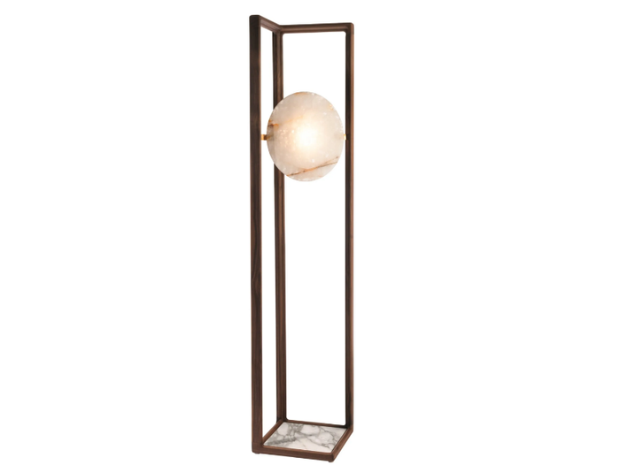 MOON EYE - Wooden floor lamp _ Visionnaire