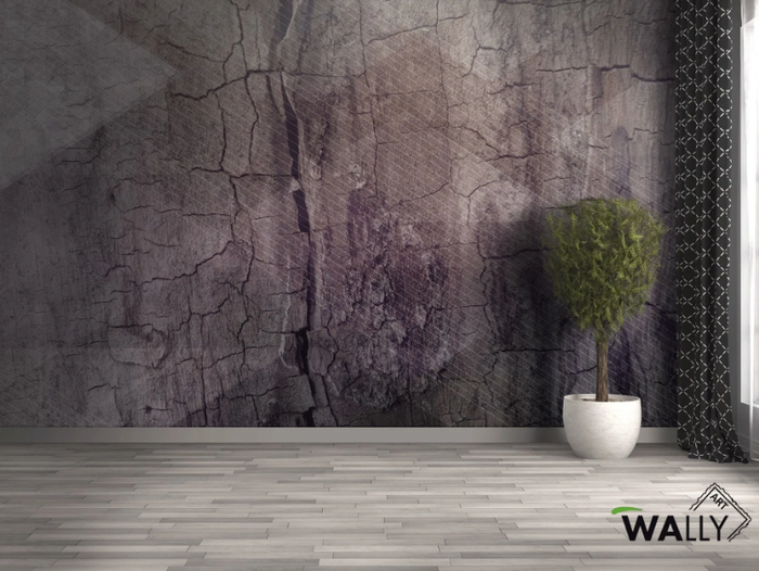 BARK - Wood effect fire retardant washable nonwoven wallpaper _ WALLYART