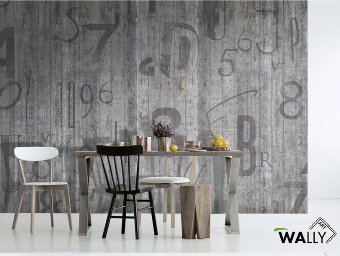 BRANDER - Wood effect fire retardant washable nonwoven wallpaper _ WALLYART