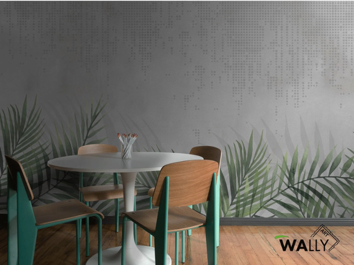 JUNGLE 2.0 - Fire retardant washable Tropical nonwoven wallpaper _ WALLYART