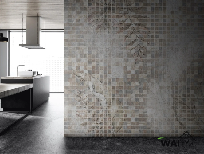 THINKING - Check fire retardant washable nonwoven wallpaper _ WALLYART