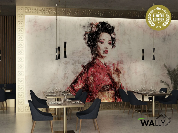 GEIKO AKAI - Washable nonwoven wallpaper _ WALLYART