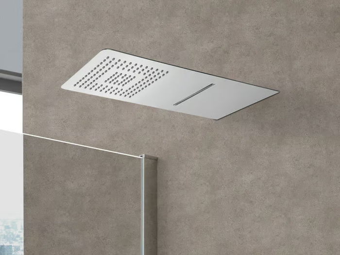 BLADE - Wall-mounted stainless steel overhead shower _ WEISS-STERN