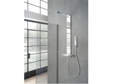 GRAN PARADISO - Wall-mounted shower panel with hand shower _ WEISS-STERN