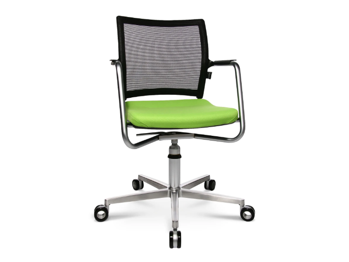 TITAN 10 3D VISIT - Chair with castors with 5-spoke base _ Wagner