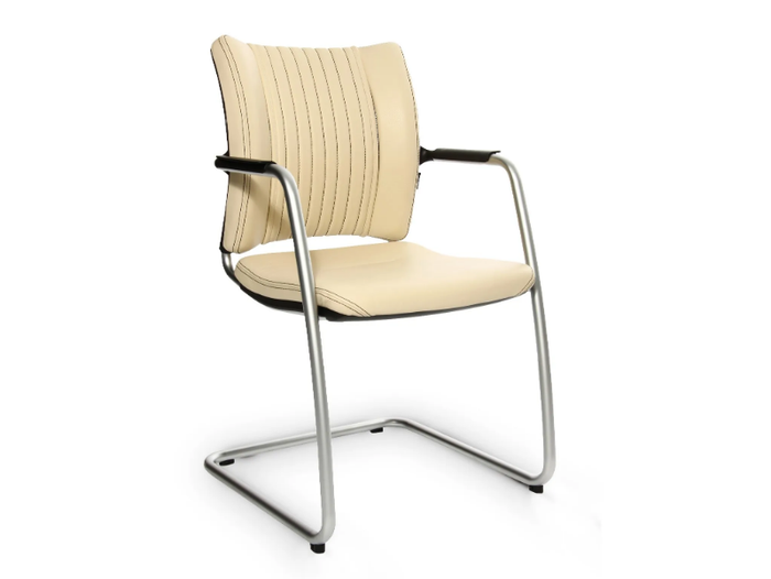 TITAN LIMITED S COMFORT VISIT - Cantilever reception chair with armrests _ Wagner