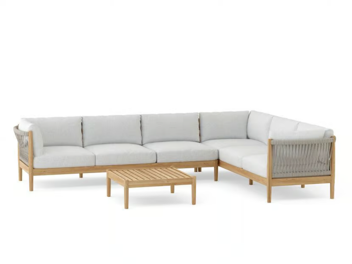 GEORGICA - Sectional teak garden sofa _ Walters