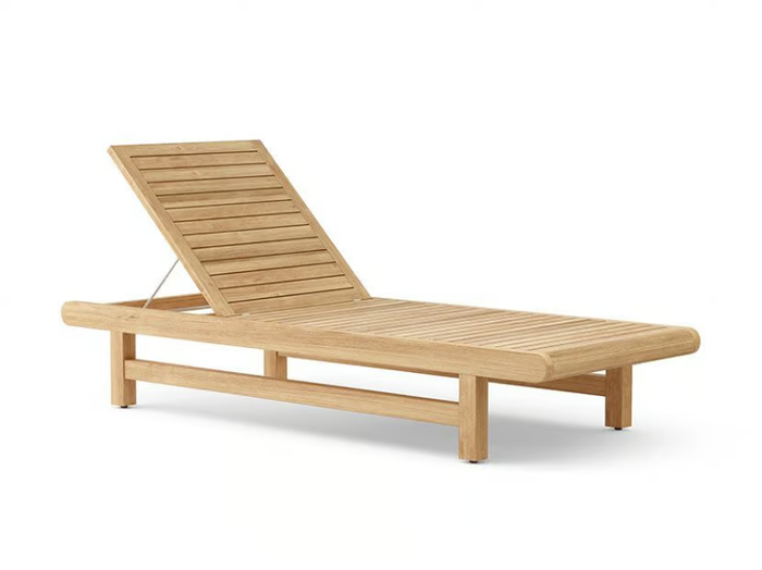 RESORT DAWSON - Recliner teak sun lounger _ Walters