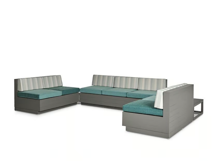 RESORT HEWITT - Sectional aluminium garden sofa _ Walters