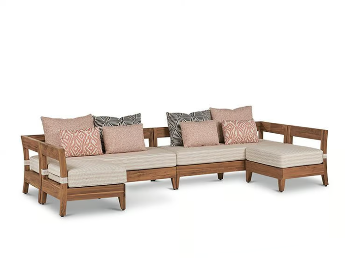 RESORT RADMORE - Sectional teak garden sofa _ Walters