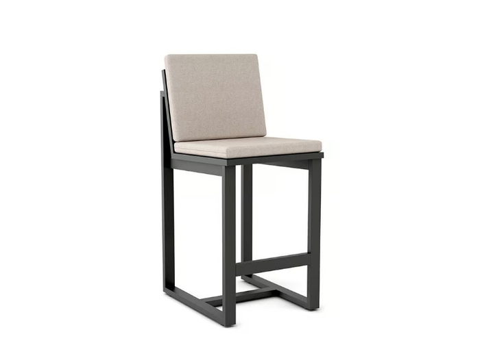 TIDAL - Aluminium barstool with back _ Walters