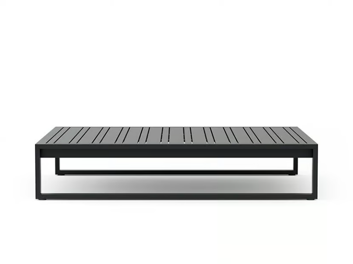 TIDAL - Rectangular aluminium coffee table _ Walters