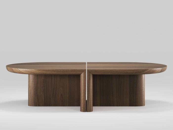 RE-FORM - Modular walnut coffee table _ Wewood