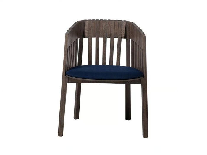 DUOMO - Solid wood chair with integrated cushion _ Woak