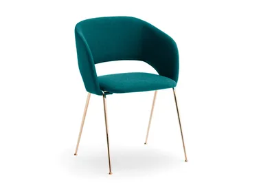 4202 - Fabric chair with armrests _ XLINE