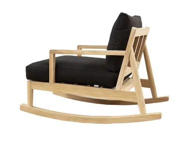 AUSTIN - Rocking teak garden armchair with armrests _ XVL