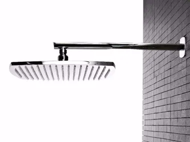 TANGO - Wall-mounted brass overhead shower with arm _ ZAZZERI