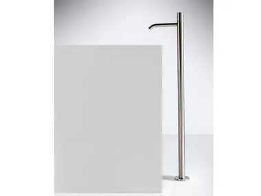 Z316_SH - Floor standing single handle 1 hole stainless steel washbasin tap _ ZAZZERI