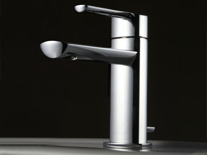 TANGO - Countertop steel washbasin mixer _ ZAZZERI