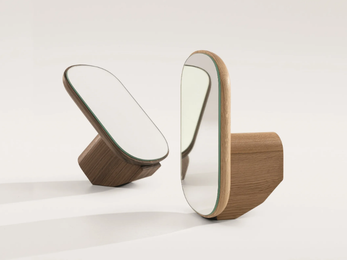 AD MIRE - Table-top framed wooden mirror _ ZEITRAUM