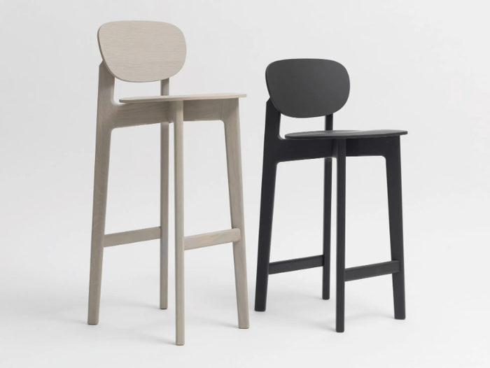 ZENSO BAR - High wooden barstool _ ZEITRAUM