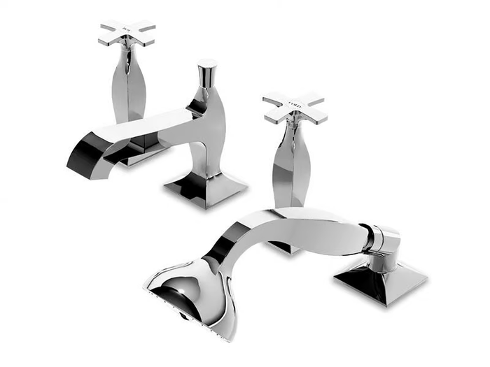 BELLAGIO ZB1441 - 4 hole Recessed bathtub set with hand shower _ ZUCCHETTI