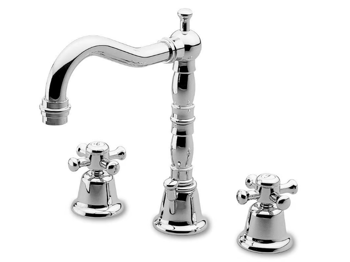 DELFI Z46353 - 3 hole countertop washbasin tap with pop up waste _ ZUCCHETTI