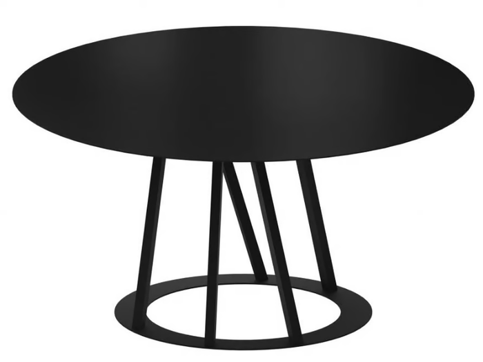 BIG IRONY - Round painted metal table _ Zeus