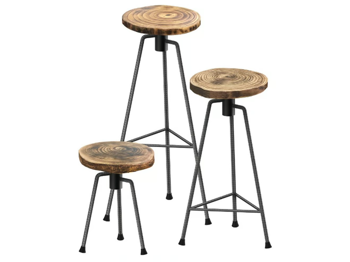 NIKITA - Solid wood stool _ Zeus