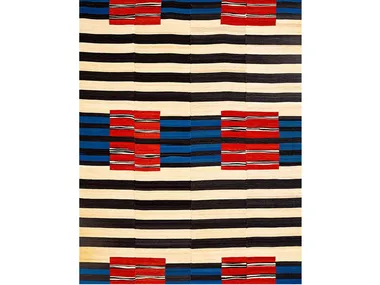 AFTER NAVAJO VIA BAUHAUS - Rectangular striped wool rug _ Zollanvari